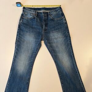 RARE SOLD OUT OUTSTANDING 70S SELVEDGE BOOTCUT DENIM JEANS 32